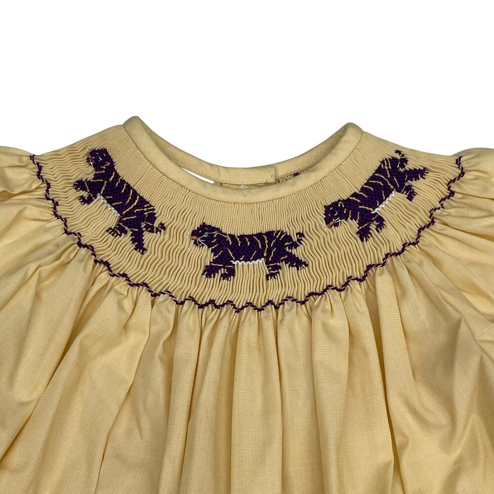 NWT Ruth & Ralph Size 5 LSU Smocked Dress - Picture 2 of 5